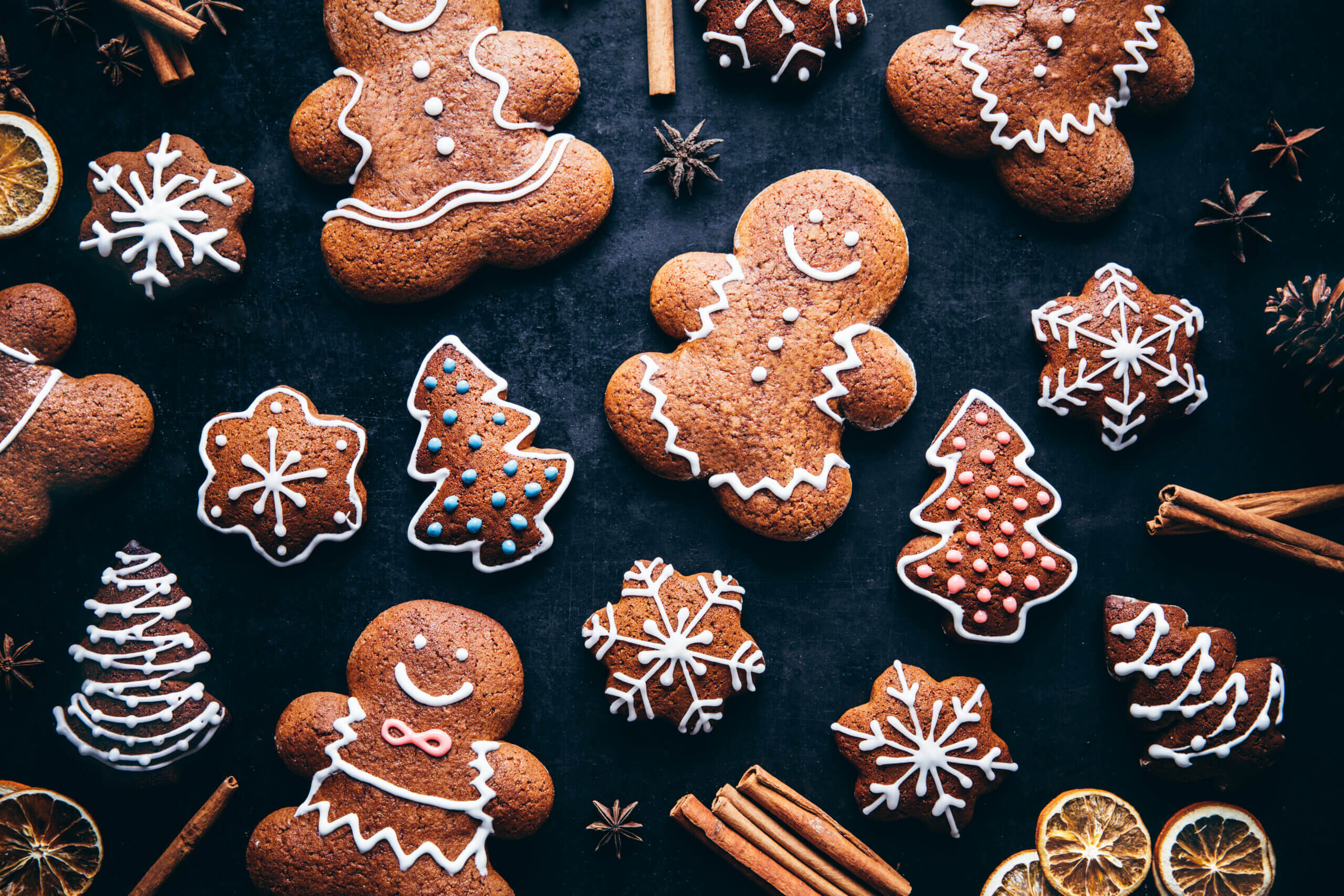 christmas gingerbread cookie cut-outs