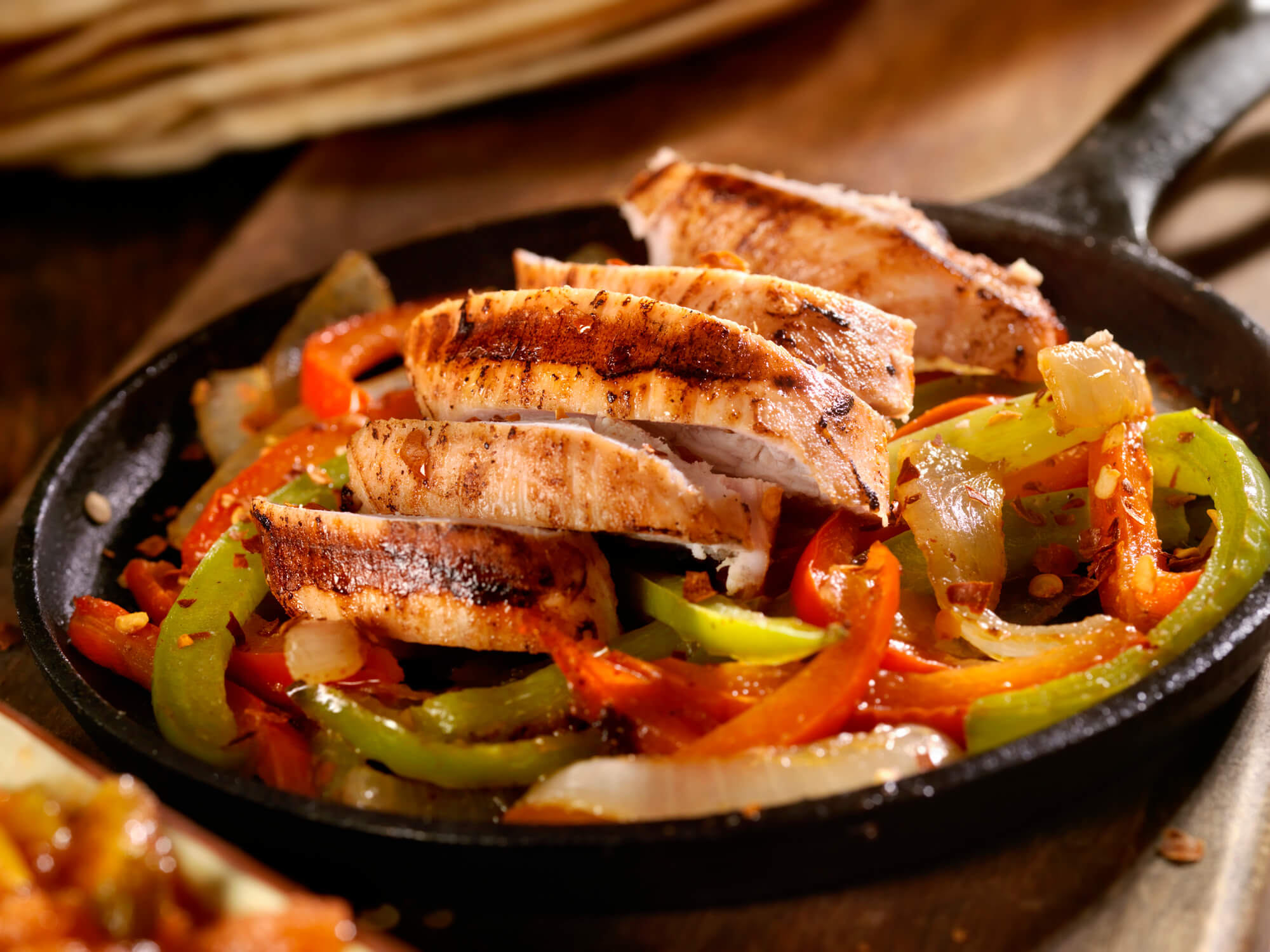 chicken fajitas