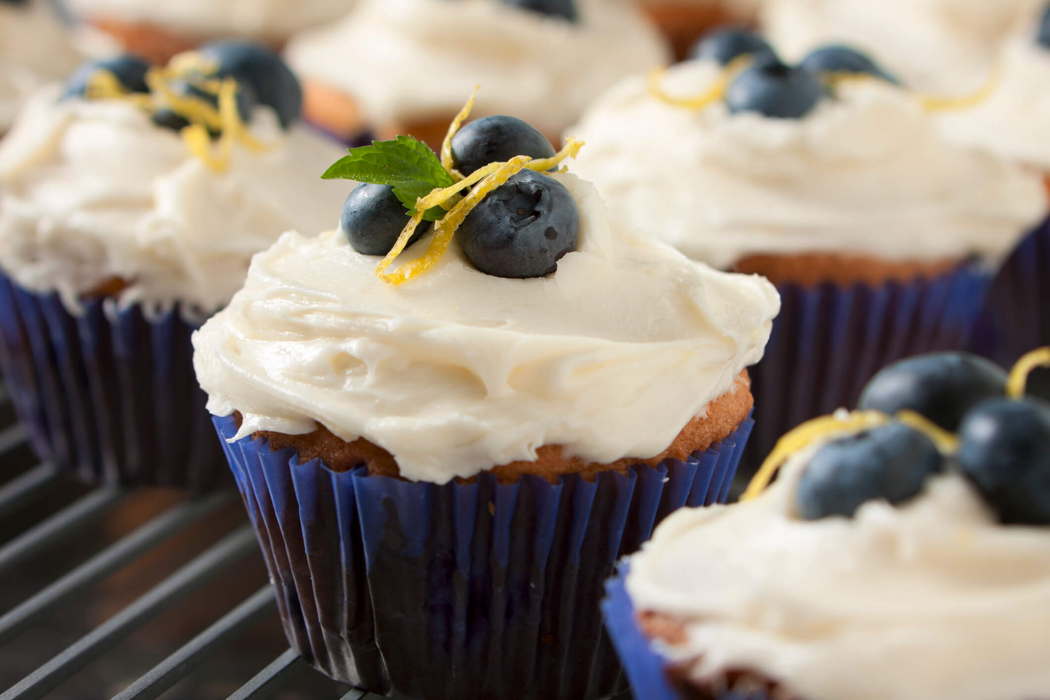 blueberry and lemon cupcakes