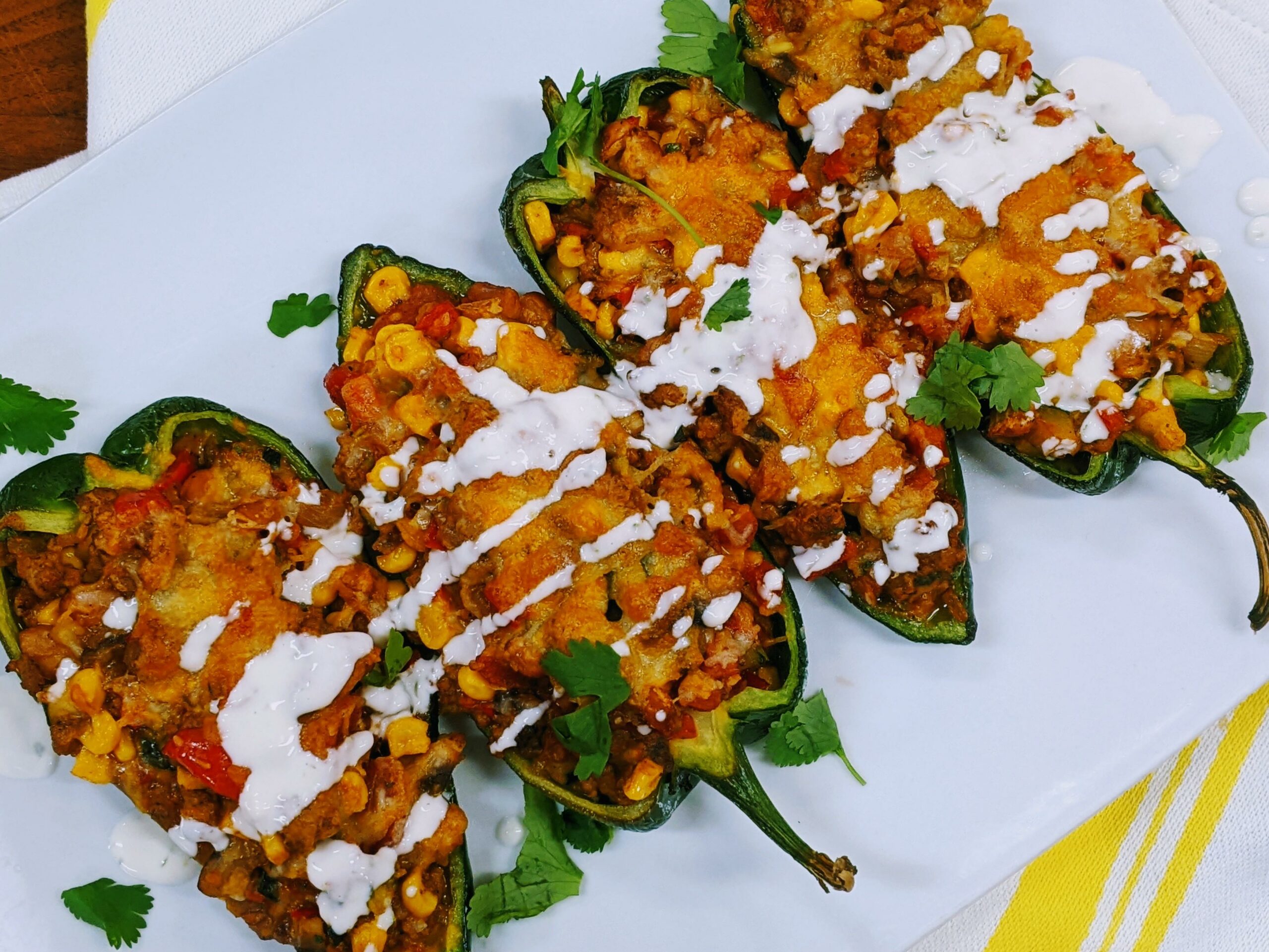 stuffed poblano peppers