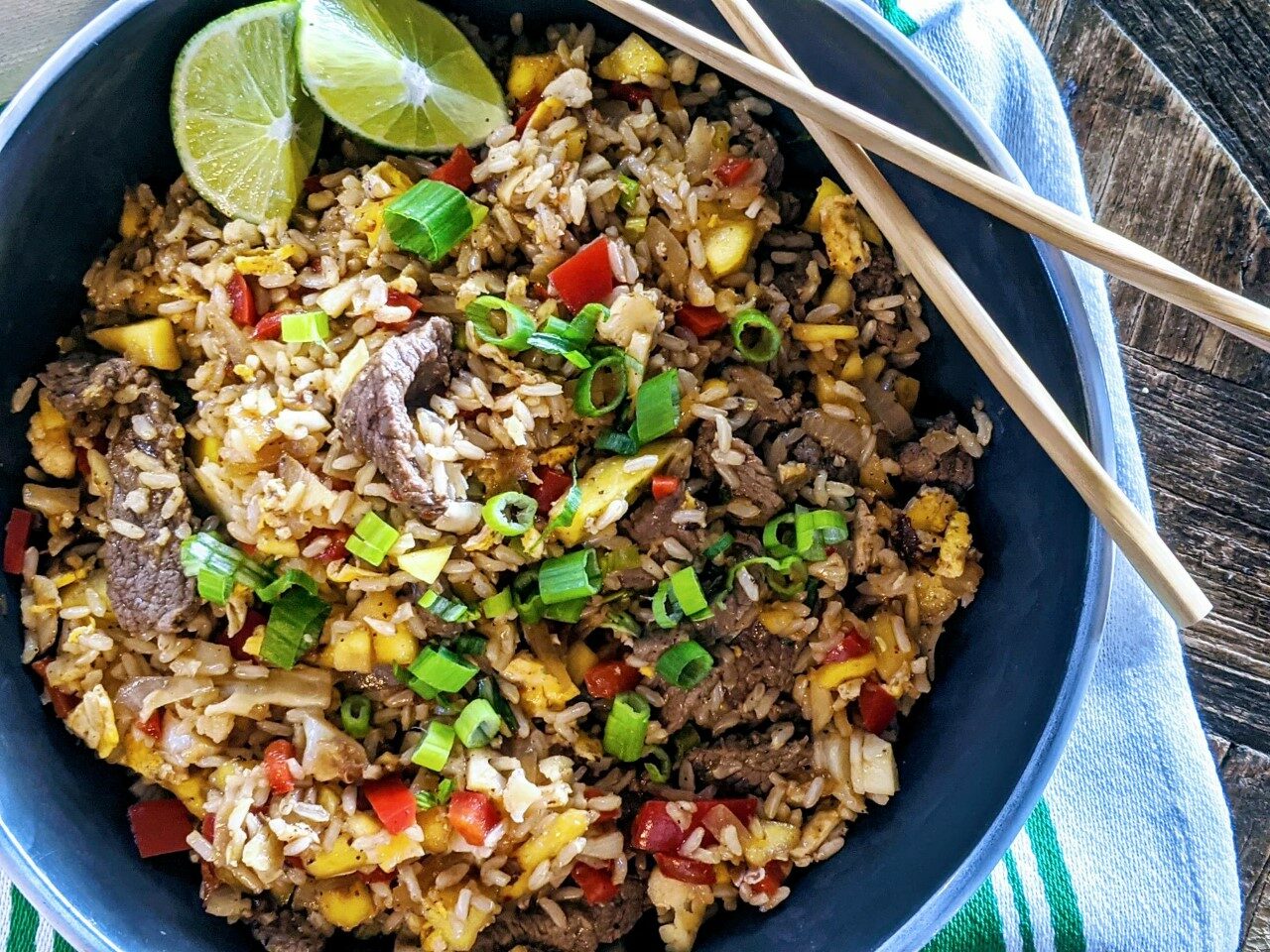 thai mango fried rice