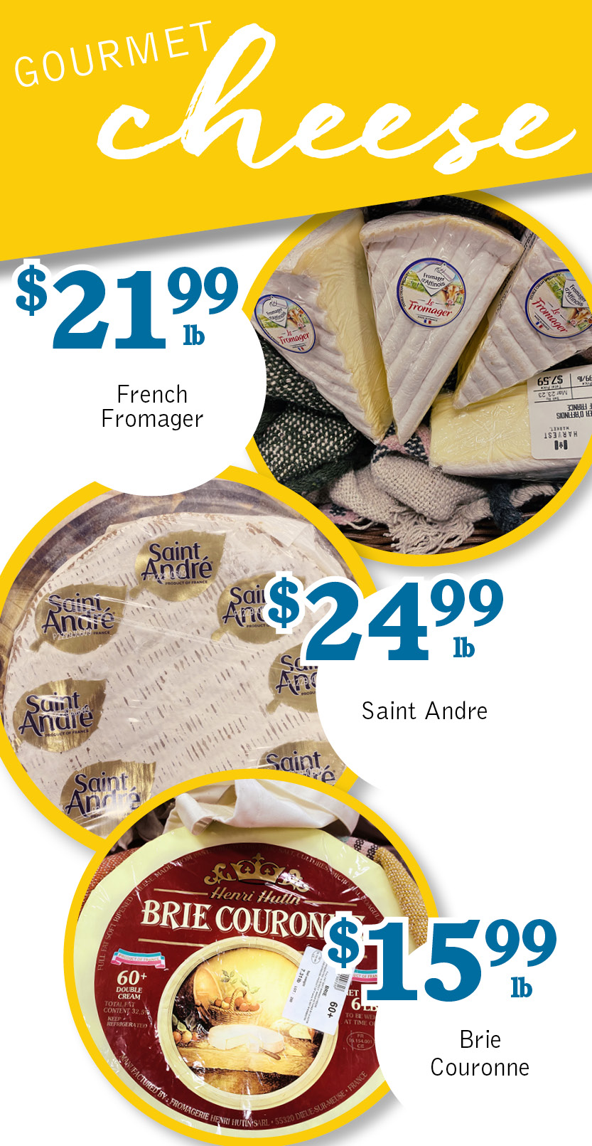 Gourmet Cheese Weekly Specials