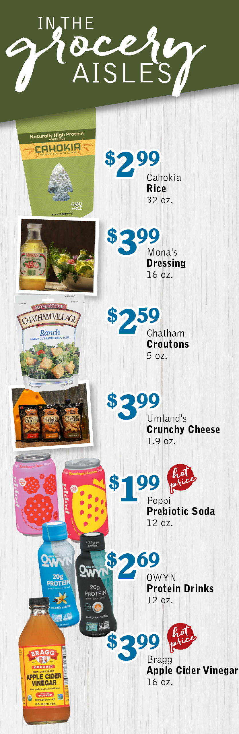 Grocery Aisles Weekly Specials