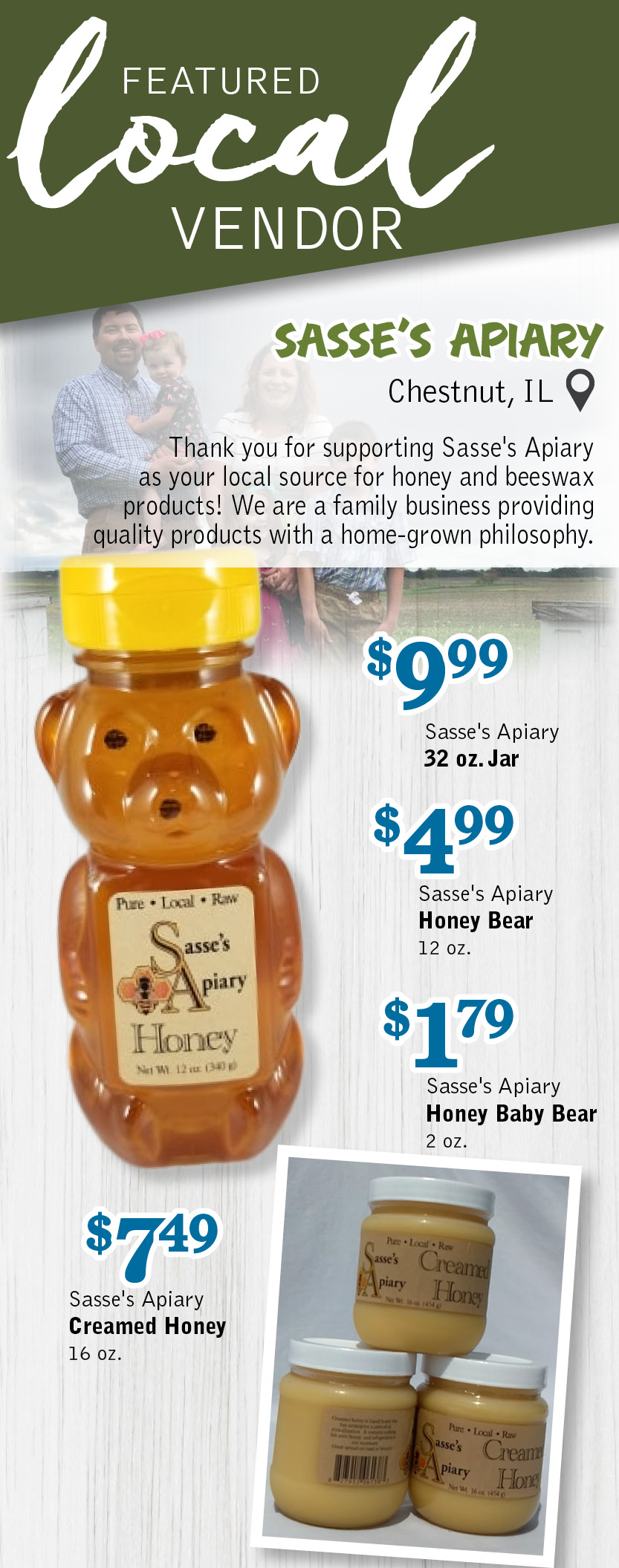 Featured Local Vendor Specials