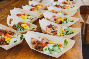 FoodSamplesAtCulinaryFestival | Niemann Harvest Market A photo of food samples