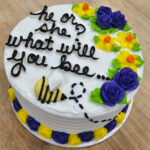 gender reveal cake at niemann harvest market