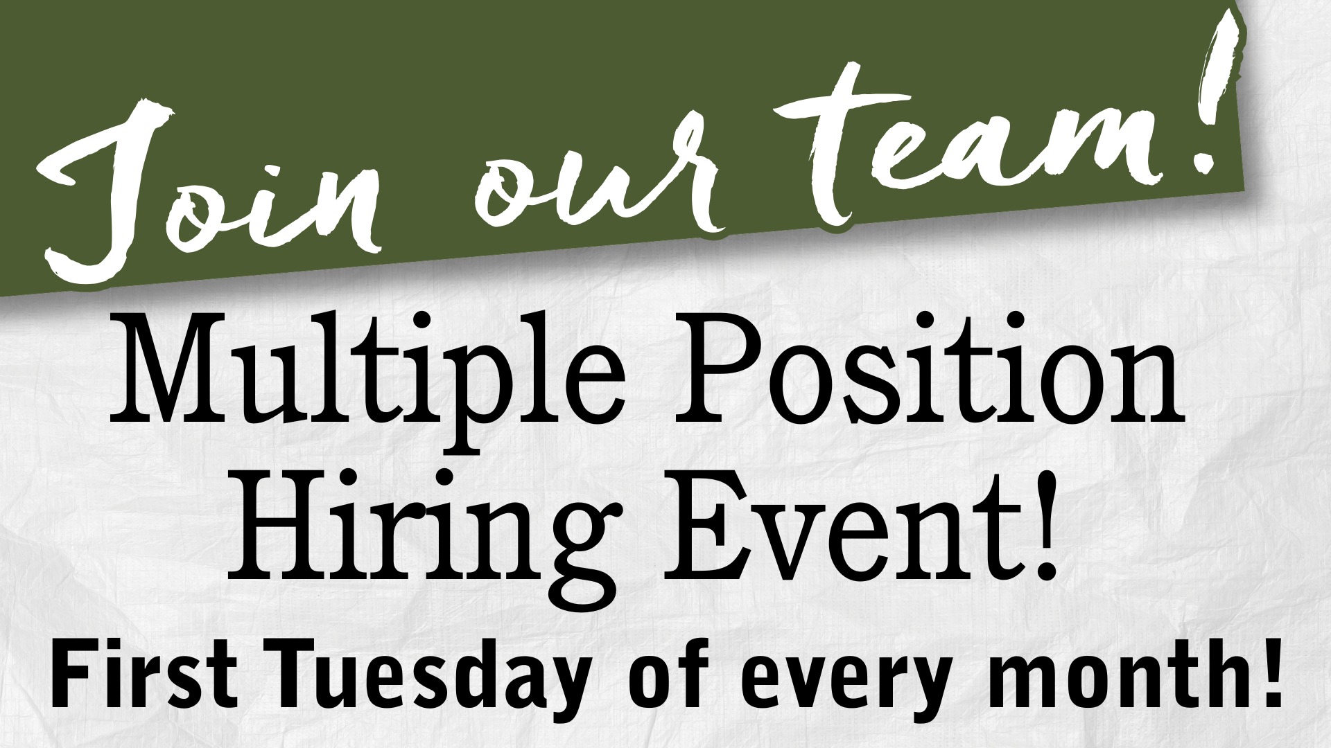 Hiring Event