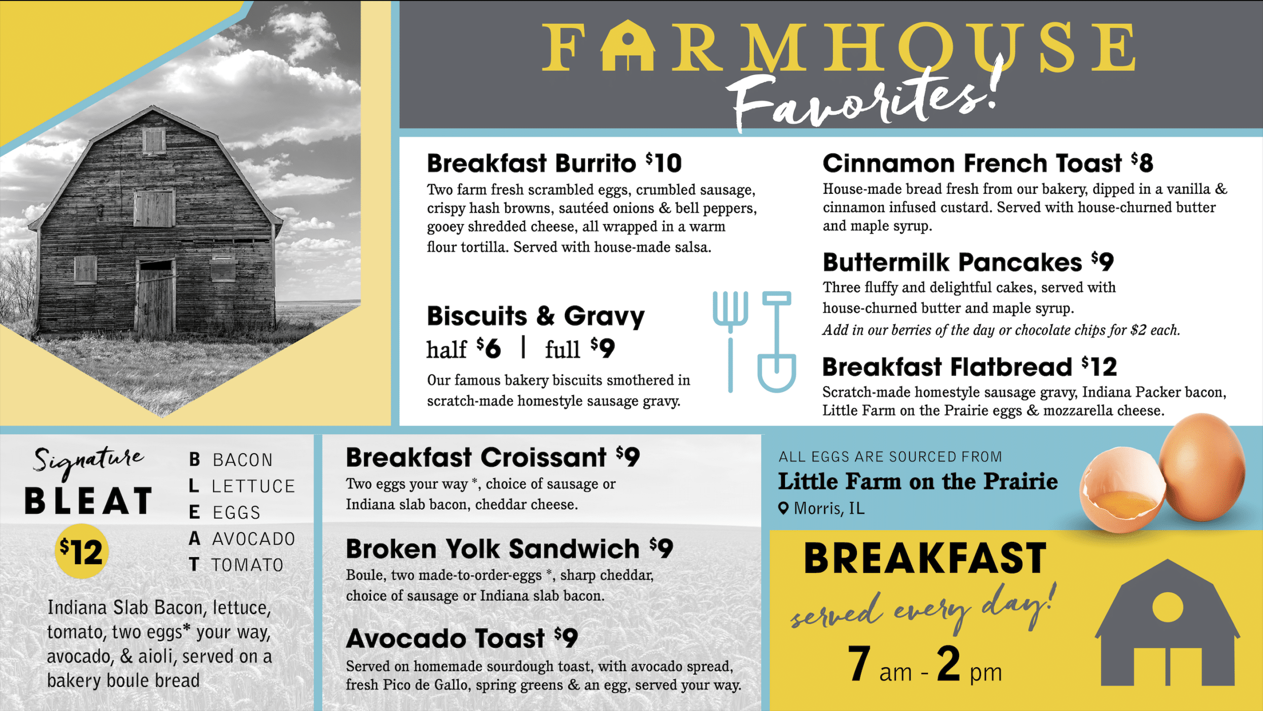 Springfield menu 2026